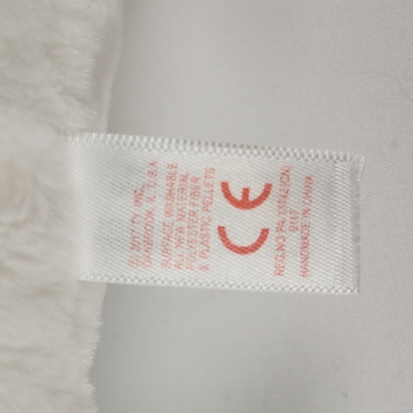 Vintage Ty Beanie Boo 'Icy' the White Seal (12 inch) Glitter Eye Version - Picture 10 of 16